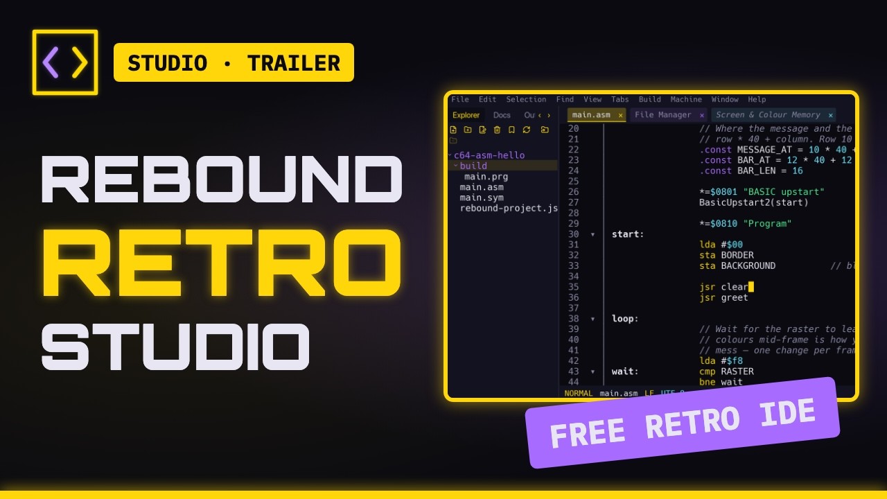 Video thumbnail for Rebound Retro Studio — the trailer