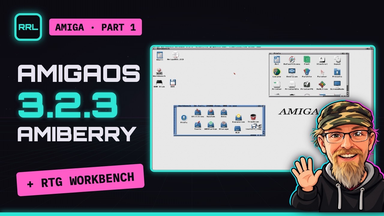Video thumbnail for AmigaOS 3.2.3 on Amiberry #1 — Install